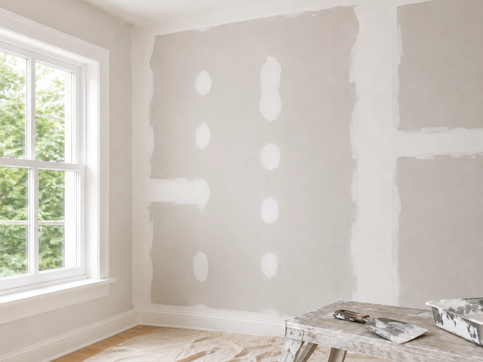 Drywall repair and patchwork